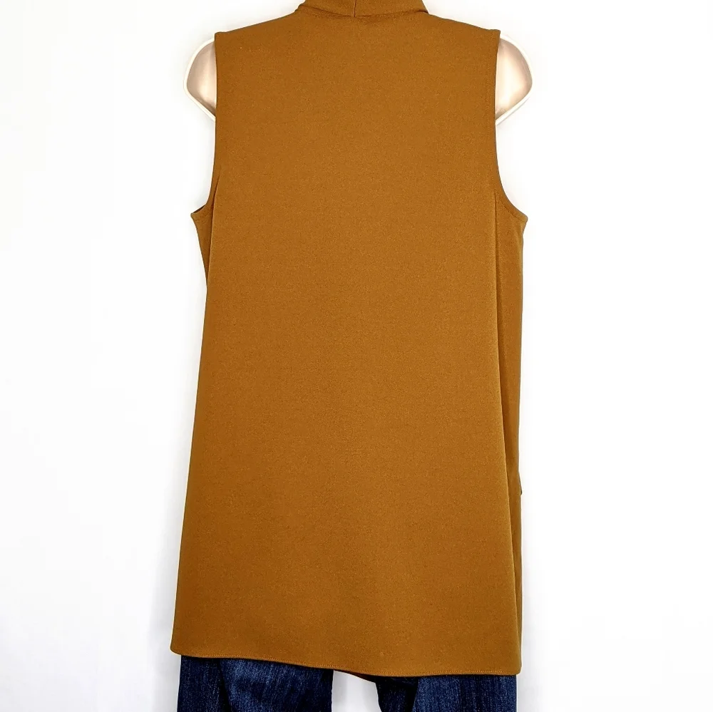 Alfani‎ sleeveless tunic w built-in scarf/tie, sz M